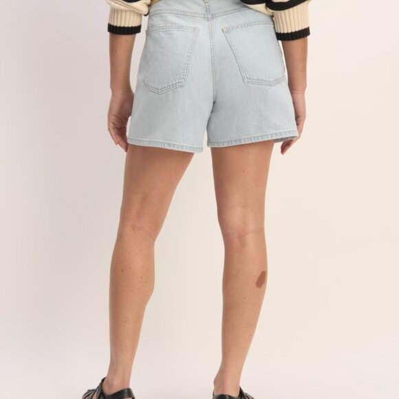 Everlane - The A-Line Denim Short - Spring Blue - 28 - Picture 2 of 6